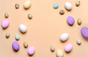 Easter greeting card template