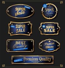 Retro badges and labels collection