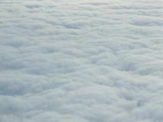 Tapis de nuage vu du ciel