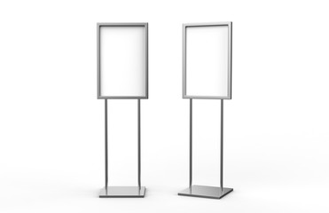 Indoor Pedestal Steel Sign Stand poster banner advertisement Display, Lobby Menu Board, 3D...