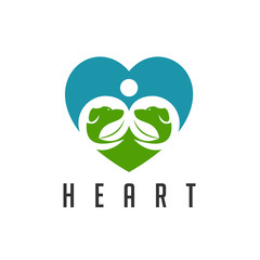 The heart symbol with the silhouette of the dog's head and the coconut tree in it.