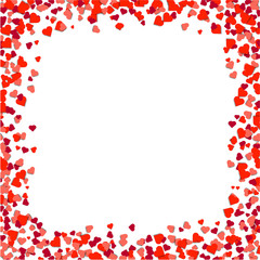 Hearts Borders Isolated Background