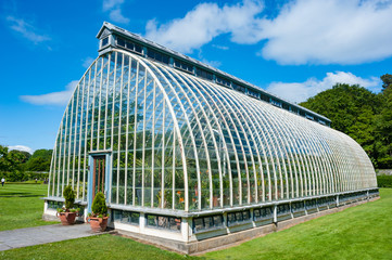 Fototapeta na wymiar Vintage style Greenhouse on the grounds of Muckross house in the ring of Kerry, Ireland