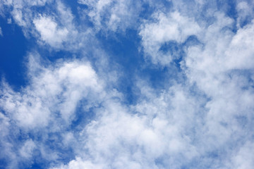 Blue sky background with cloud.