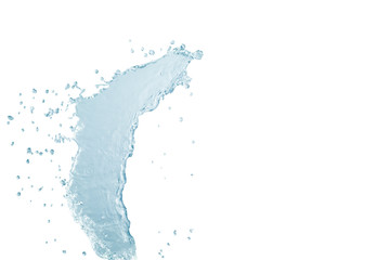 Water splash isolated on white background