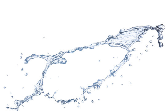 Water splash isolated on white background © zodar