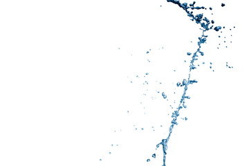 Water splash isolated on white background