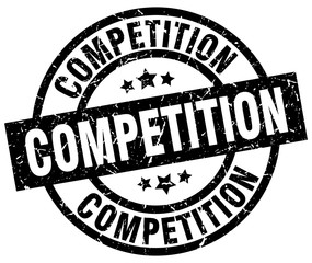 competition round grunge black stamp