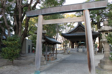 A shrine and torii in Atsuta-ku, Nagoya city