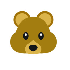 Bear emoji vector