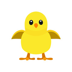 Baby chicken emoji vector