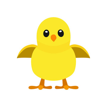 Baby chicken emoji vector