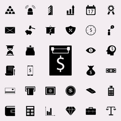 credit contract icon. banking icons universal set for web and mobile