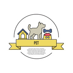 PET LINE ICON SET