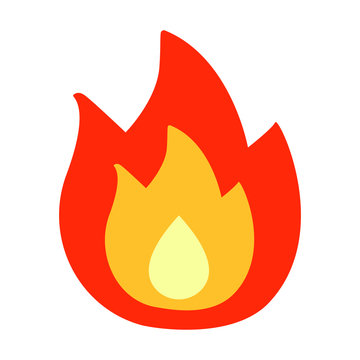 Fire Emoji Lit Vector