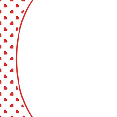 Red Hearts Seamless Love Background Pattern for Valentine's or Mother's Woman day for banner romantic cards wrapping paper decoration . Birthday , wedding and marriage designs.