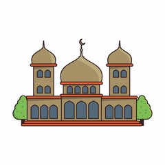 Isolated mosque vector illustration 