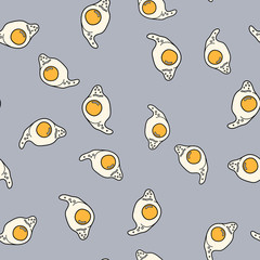 Egg seamless pattern.