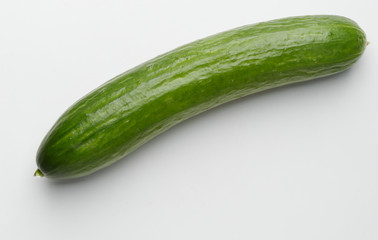 Cucumber on white background