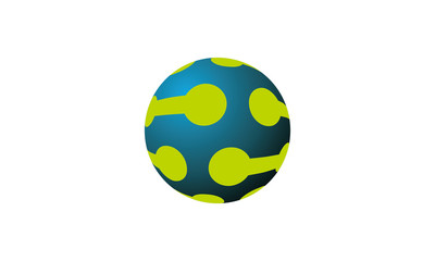 abstract globe logo
