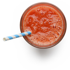 Glass of tomato juice