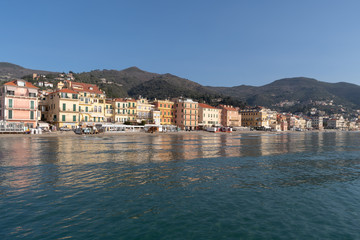 Fototapeta na wymiar Italian Riviera. Seafront at the resort of Alassio