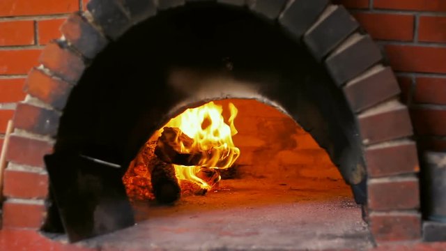 Gourmet Pizza on Wood Fired Oven Pizza Peel
