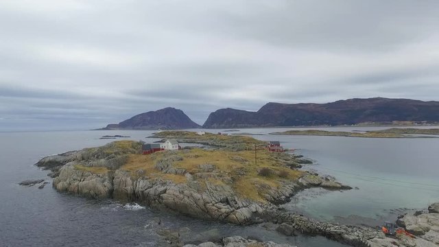 Drone at Fl&radic;&bull;v&radic;&para;r over sea