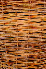 braided decorative pattern of wood reed vine