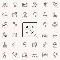 mechanical time icon. Automation icons universal set for web and mobile
