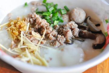 rice gruel, rice porridge