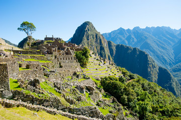 Ancient Inca city of Machu Picchu, Peru.