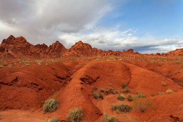 Valley of Fire State Park at sunset, Nevada, United States