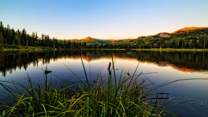 Silver Lake Sunset by Skip Weeks