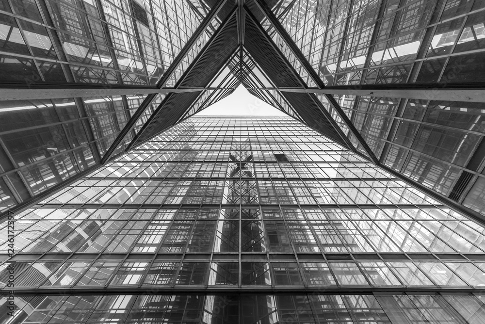Aufkleber Modern building abstract background pattern
