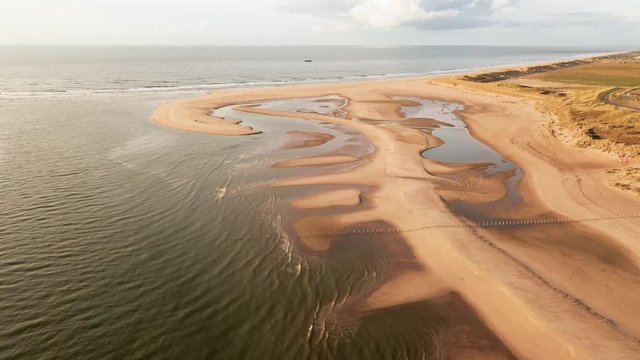 Dutch coastline with small islands