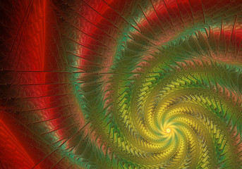 abstract fractal background, texture, bokeh, fractal spiral