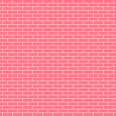 Fototapeta na wymiar Pink brick wall background