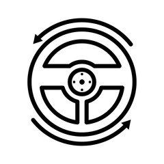 Steering car icon