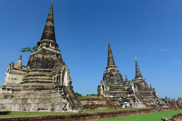 Fototapeta premium Wat Phra Si Sanphet temple in Thailand's ancient capital of Ayutthaya