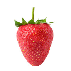 Fresh strawberries isolated over a white background