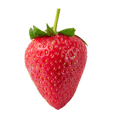 Fresh strawberries isolated over a white background