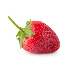 Fresh strawberries isolated over a white background