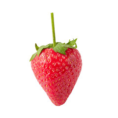 Fresh strawberries isolated over a white background
