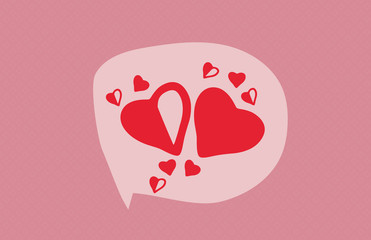 Concepto llamada de amor. D&iacute;a de san valentin