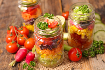 mixed colorful salad