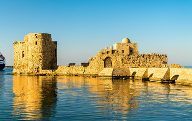 Sidon Sea Castle in Lebanon