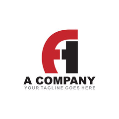 A letter logo design vector template