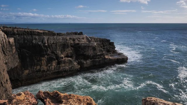 Ocean Waves. Cabo do Inferno, Portugal