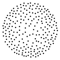 Background with random dark spots. Elegant pattern with black polka dots
